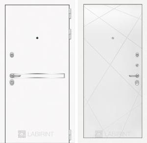 Входная дверь Лайн Вайт 24 — Белый софт купить в Москве
