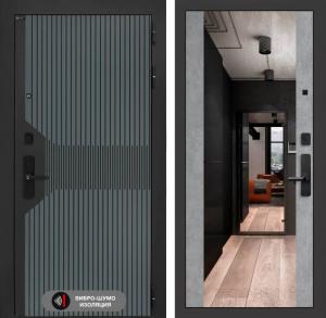 Входная дверь СмАртлаб с Зеркалом Максимум — Бетон светлый купить в Москве