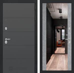 Входная дверь Арт с Зеркалом Максимум — Бетон светлый купить в Москве