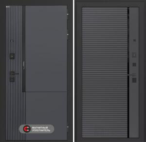 Входная дверь Лаб 2 Про 22 — Графит софт с молдингом купить в Москве