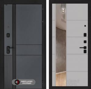 Входная дверь Эволаб с зеркалом 19 — Грей софт купить в Москве