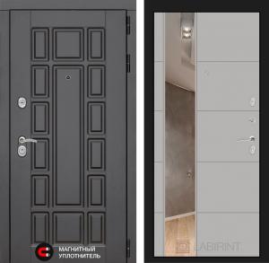 Входная дверь Нью-Йорк с Зеркалом 19 — Грей софт купить в Москве