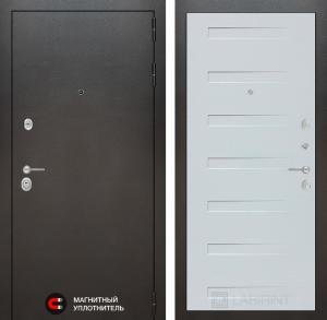 Входная дверь Сильвер 14 — Дуб кантри белый горизонтальный купить в Москве