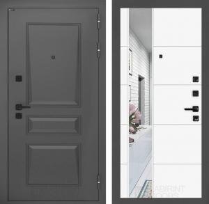 Входная дверь Орлеан с Зеркалом 19 — Белый софт купить в Москве