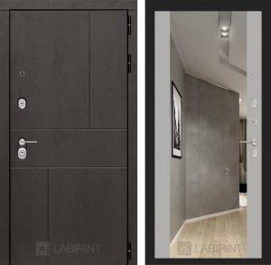 Входная дверь Урбан с Зеркалом Максимум — Грей софт купить в Москве