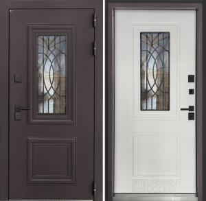 Входная дверь Сияна коричневая 8019 купить в Москве