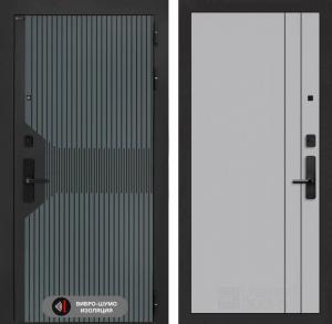 Входная дверь СмАртлаб 10 — Серый рельеф софт купить в Москве