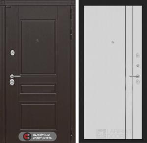 Входная дверь Мегаполис 10 — Белый рельеф софт купить в Москве