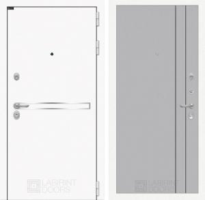 Входная дверь Лайн Вайт 10 — Серый рельеф софт купить в Москве