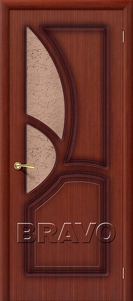 Межкомнатная дверь Греция с бронзовым стеклом<br/>Ф-15 (Макоре) купить в Москве