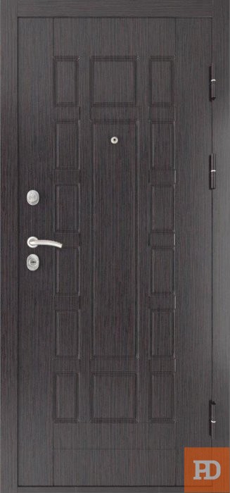 Металлическая входная дверь Luxor-5 (панель на выбор)<br/>Черная шагрень купить в Москве