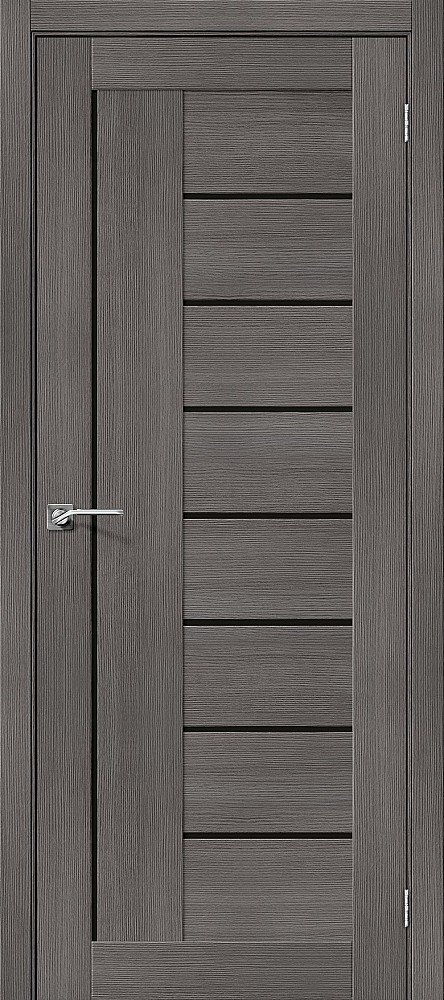Межкомнатная дверь Порта-29 стекло: Black Star<br/>Grey Veralinga купить в Москве