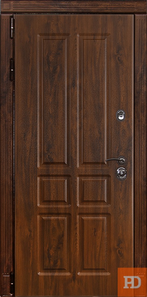 Входная металлическая дверь Лекс Император 3К №11 Дуб темный Винорит (внутренняя панель на выбор) купить в Москве