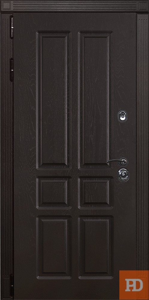 Входная металлическая дверь Лекс Легион №12 Ясень шоколад (внутренняя панель на выбор) купить в Москве
