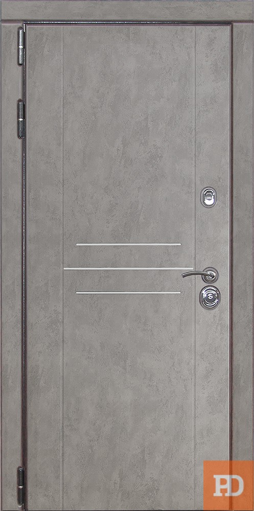 Входная металлическая дверь Лекс Сенатор 3К №21 Бетон серый (внутренняя панель на выбор) купить в Москве