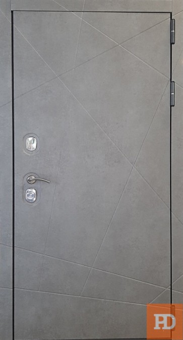 Входная металлическая дверь Лекс New Line Соната Бетон серый (внутренняя панель на выбор) купить в Москве