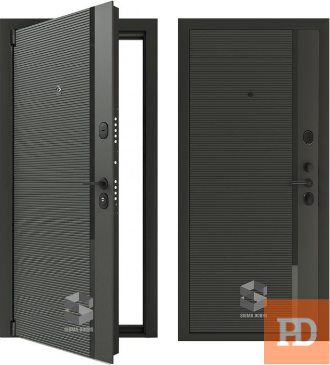 Стальная дверь Sigma Doors Сигма Black Edition купить в Москве