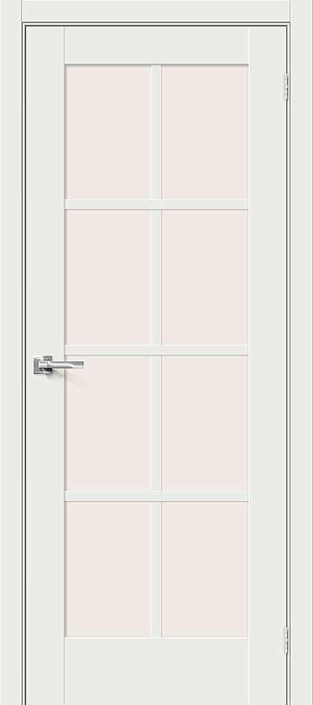 Межкомнатная дверь Прима-11.1<br/>White Matt купить в Москве