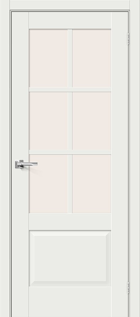 Межкомнатная дверь Прима-13.0.1<br/>White Matt купить в Москве