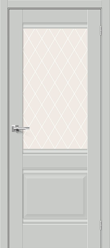 Межкомнатная дверь Прима-3<br/>Grey Matt купить в Москве