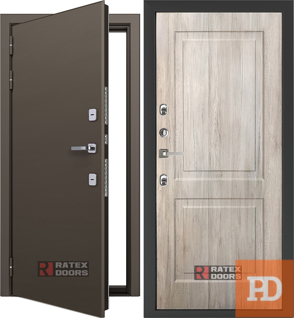 Стальная дверь Sigma Doors Ratex T2 Brown купить в Москве