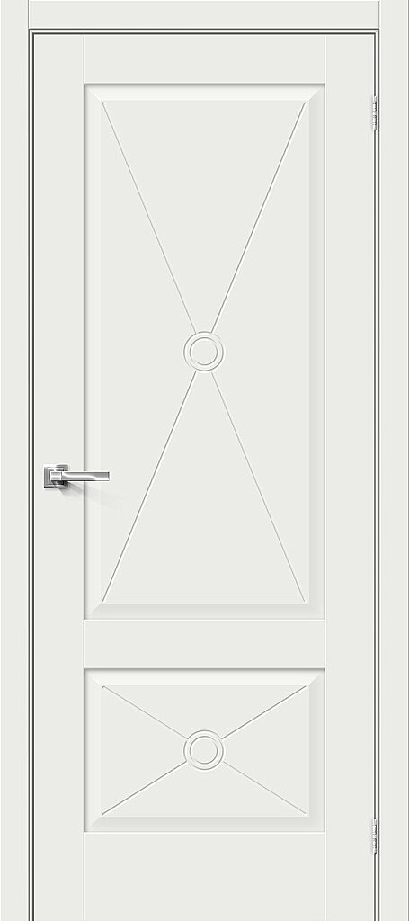 Межкомнатная дверь Прима-12.Ф2<br/>White Matt купить в Москве