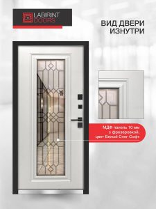 Входная дверь Имперо со стеклом и терморазрывом купить в Москве