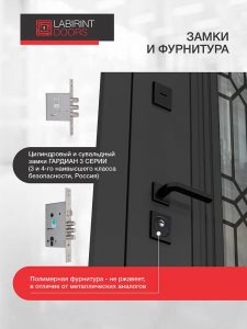 Входная дверь Имперо со стеклом и терморазрывом купить в Москве