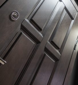 Входная дверь Лондон с зеркалом 19 — Грей софт купить в Москве