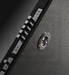 Входная дверь Сильвер 31 — Белый софт, зеркальная вставка с тонировкой купить в Москве